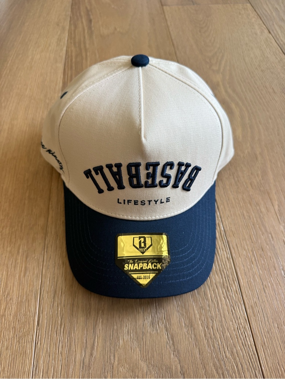 Free Ninety by Baseball Lifestyle 101 Upside Down Baseball Hat- NEW WITH TAGS